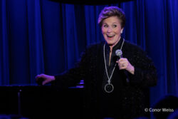 Back in NYC after many years living in the UK, cabaret doyenne Lorna Dallas has been tearing up the town. Her latest, The Cabaret Files, here at The Laurie Beechman Theatre in September, has earned nothing but raves and more raves. Photo by Conor Weiss.