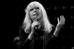 Downtown favorite Tammy Faye Starlight honors avant garde vocal legend Nico (Christa Päffgen) who died tragically in 1988. Here she is as Nico at Joe's Pub in May, 2024. August 18, 2026